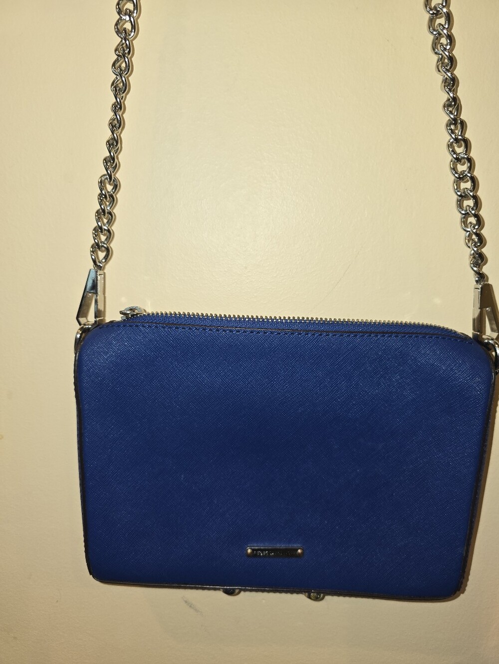 NWOT Rebecca Minkoff Avery Crossbody – Cobalt Blue Saffiano Leather With Dust Ba
